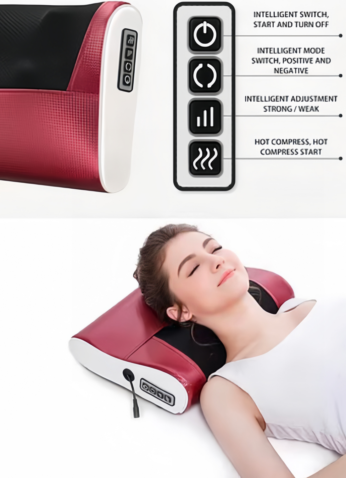 Red Pillow Massager – جهاز تدليك الوسادة الحمراء